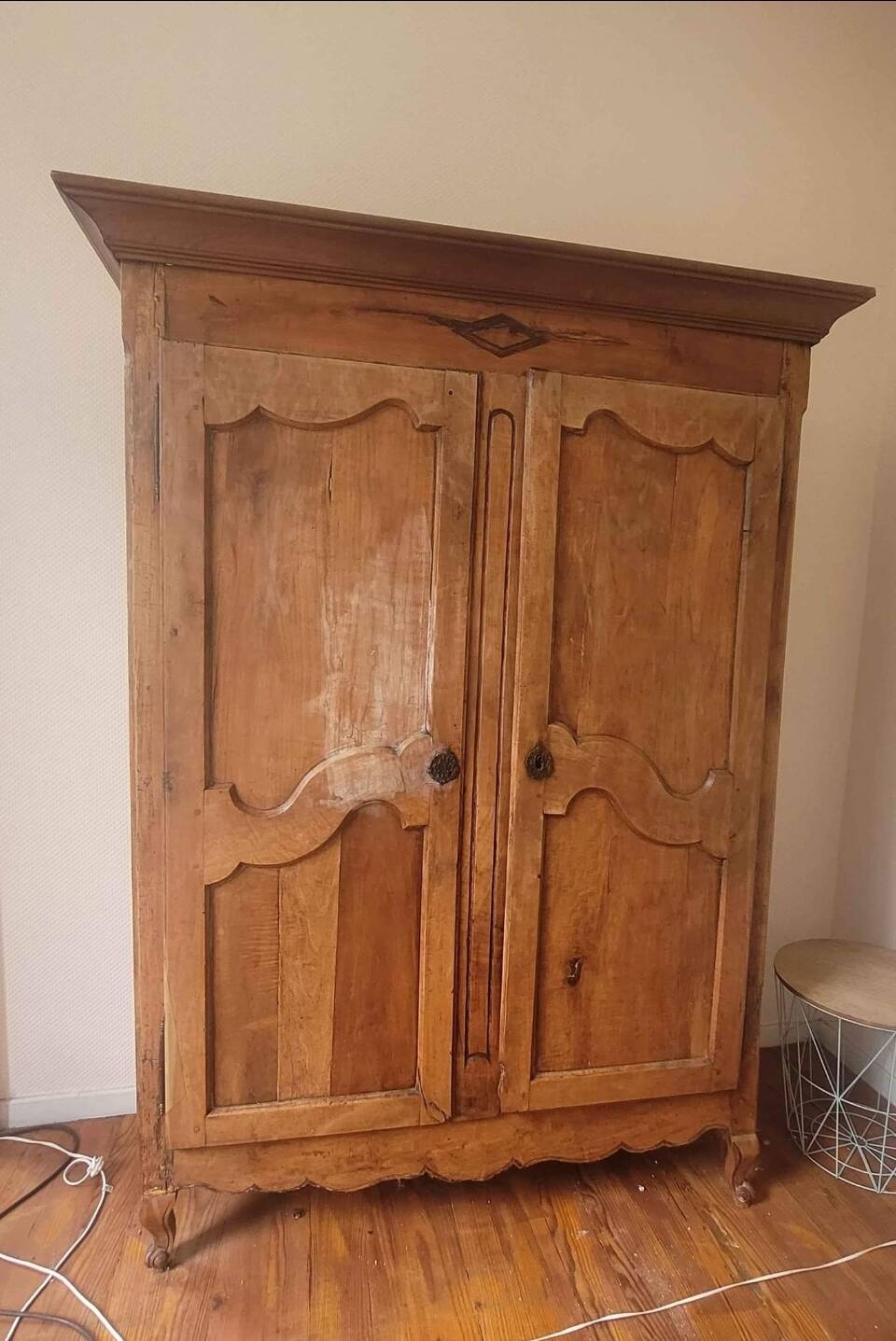 Old solid wood cabinet