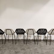 Vintage coquillage chairs by Pierre Guariche for Meurop, 1960