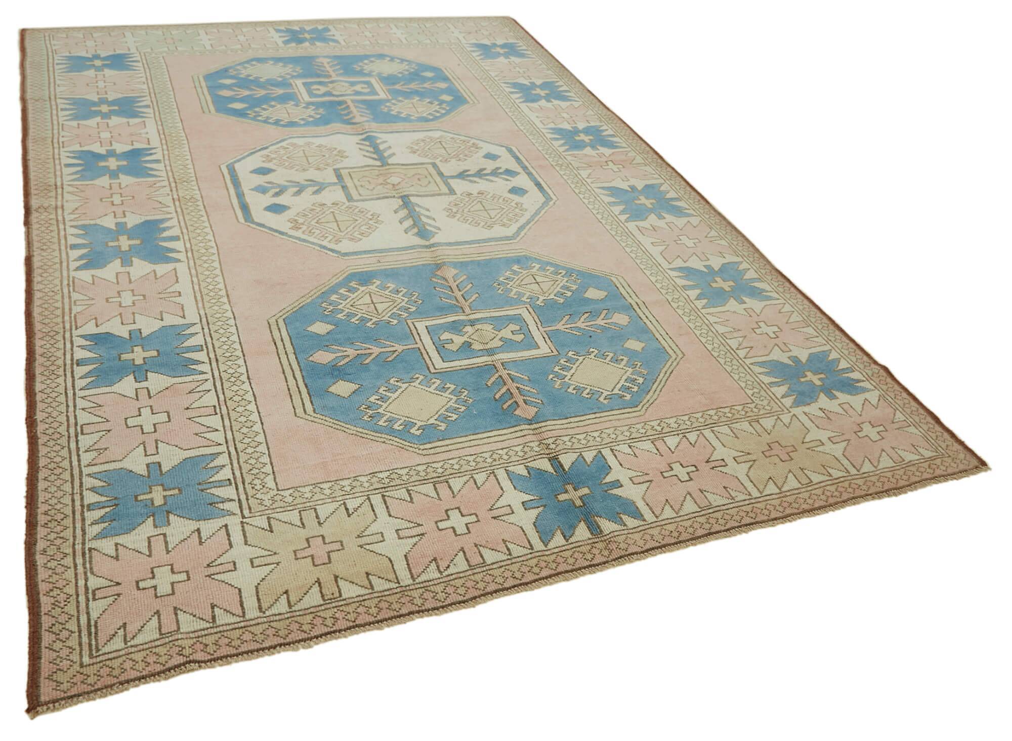 Turkish Vintage Anatolian Rug 211 cm x 304 cm