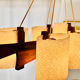 Scandinavian suspension in teak and acrylic Perspex from the 1960s.