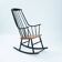 Fauteuil à bascule danois Lena Larsson Grandessa du milieu du siècle, années 1950