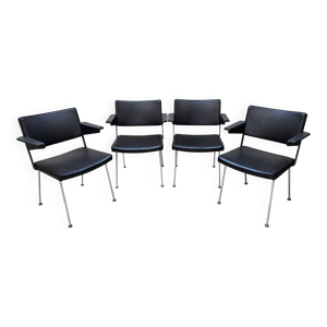 Chaises Gispen Cordemeyer - skai