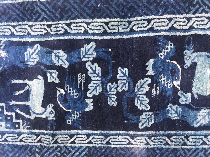 Tibetan handmade rug - 70x122 cm