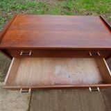 Commode ancienne vintage avec pieds compas bois