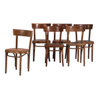 Chaises vintage en bois courbé (c.1950). Ensemble de 6 pièces #2