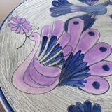 Ceramic decoration dish "peacock" Vega cuenca ecuador