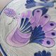 Ceramic decoration dish "peacock" Vega cuenca ecuador