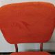 Set of 4 vintage 60s moumoute fabric chairs