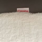 Maralunga armchair by Vico Magistretti for Cassina in fur