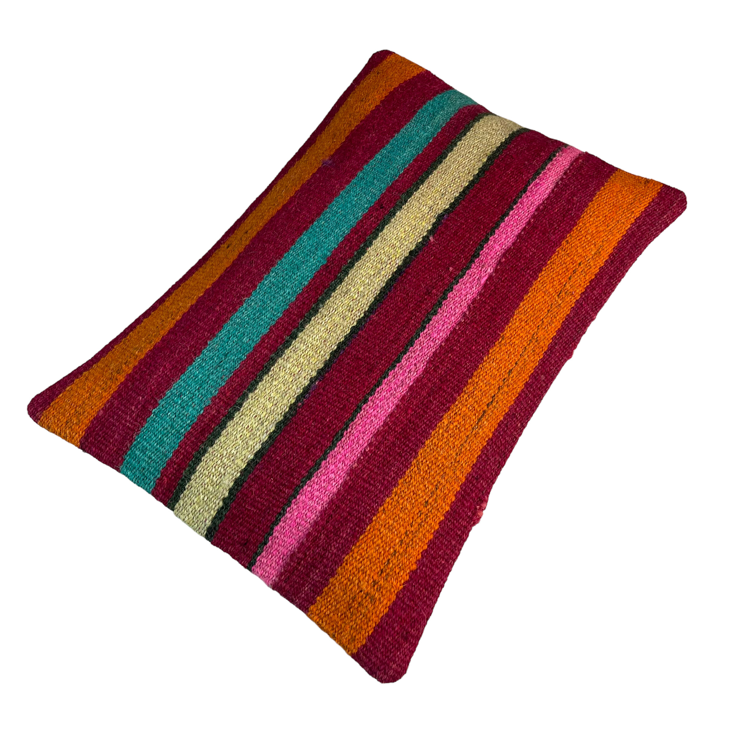 Vintage turkish kilim cushion cover, 30 x 50 cm