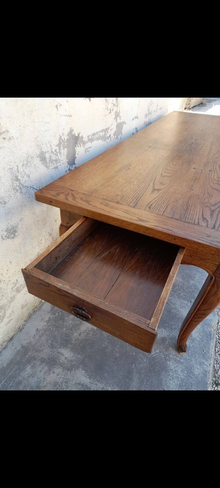 Old oak farm table - 2m30