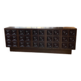 Brutalist sideboard attributed to De Coene, 1970s