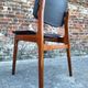 Pair of vintage Scandinavian chairs, antique seating furniture.