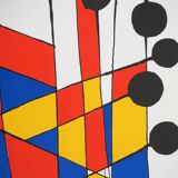 Alexander Calder: Mosaic and Black Balloons - Original Lithograph