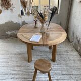 Maison Regain round elm table