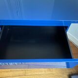 Console / chest of drawers David Lange – Deep blue lacquer – 6 drawers – 156 cm – A