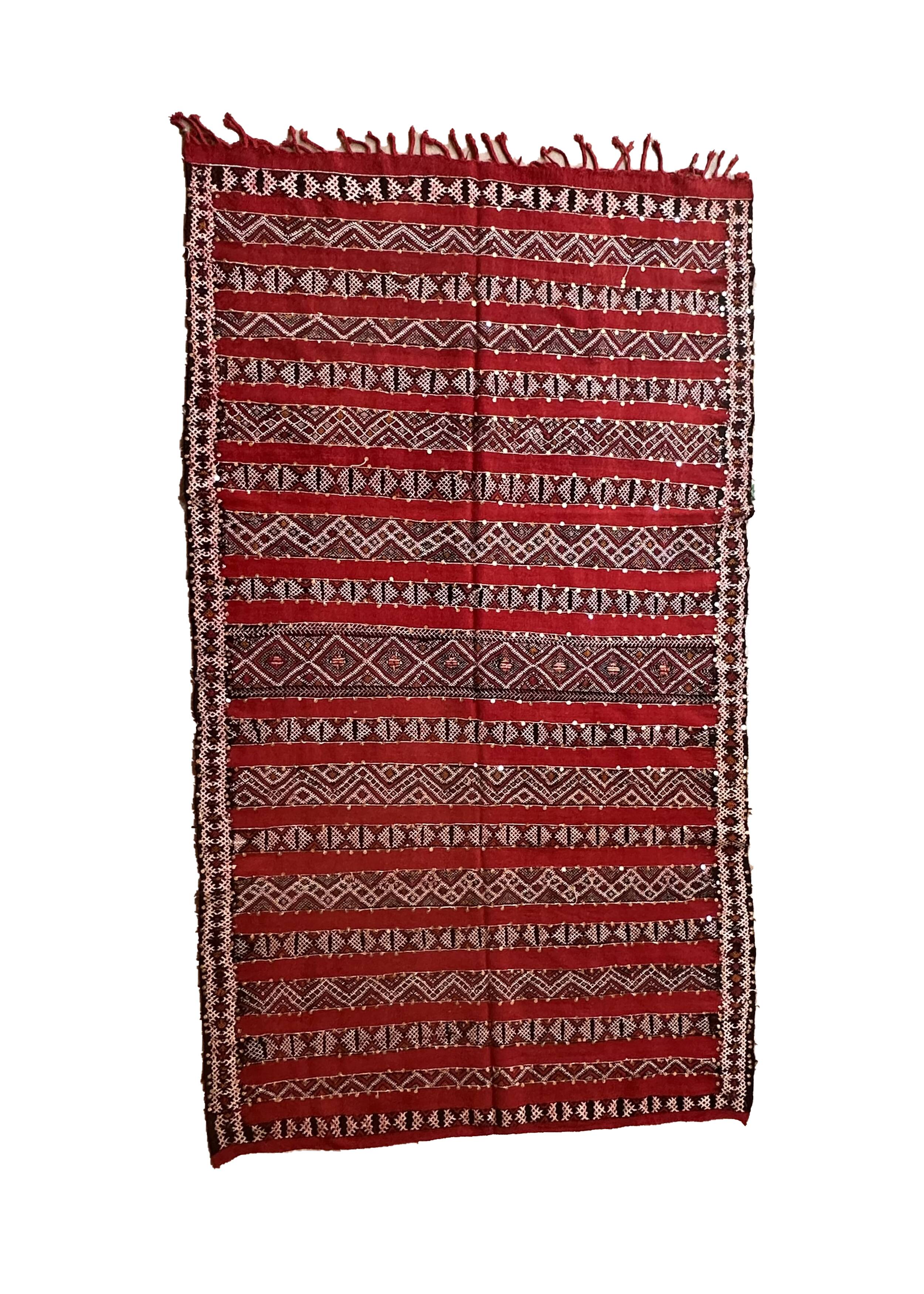Moroccan Kilim Zemmour Rug - 302 x 173 cm
