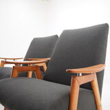 Pair of midcentury armchairs Czechoslovakia 1960s