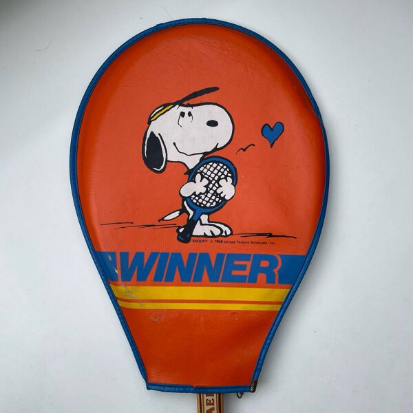 Raquette de tennis Snoopy John Newcombe