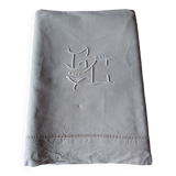 Old monogrammed mestizo sheet LC art deco style