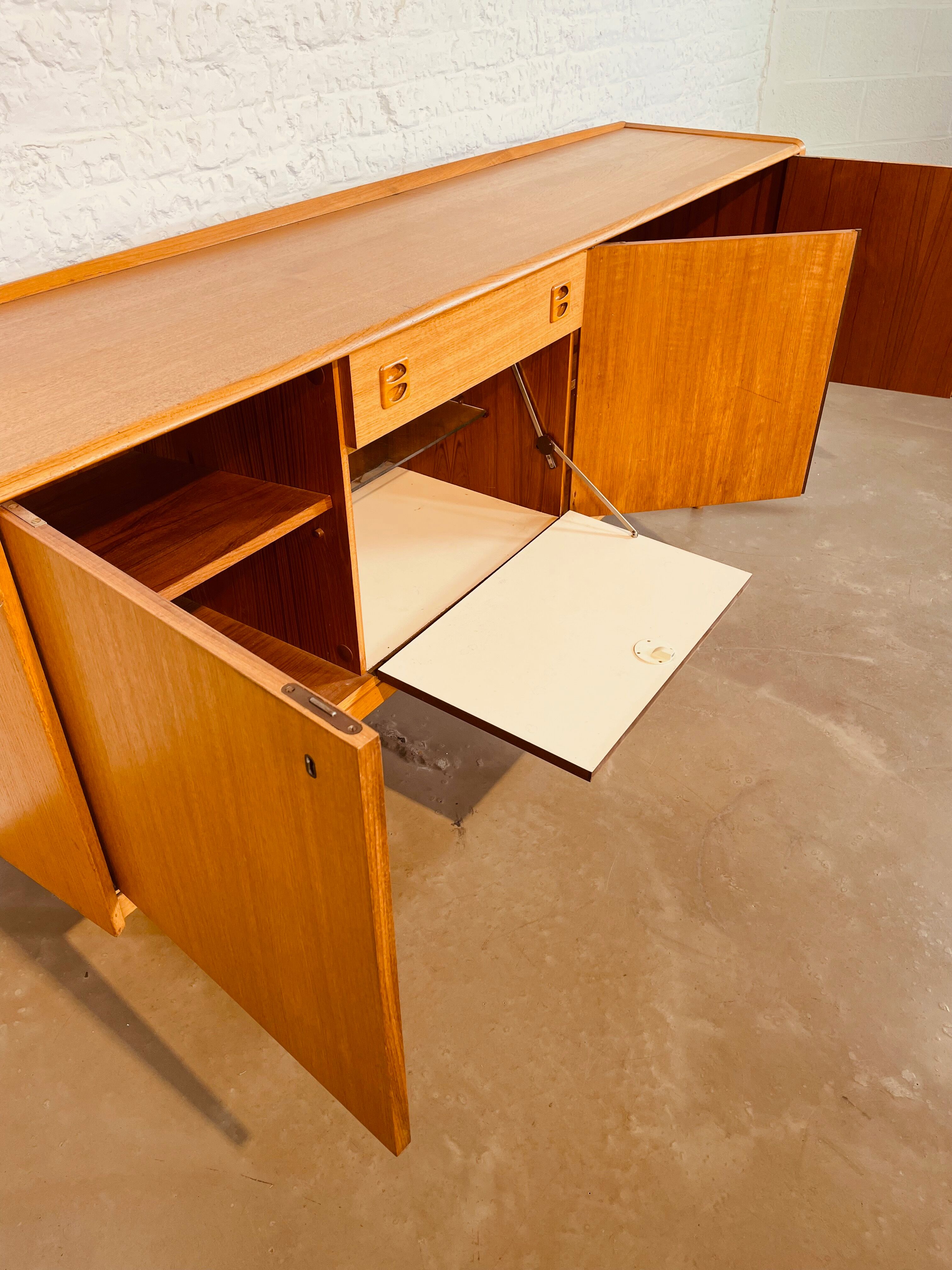 Blond teak sideboard, Germany 1960's