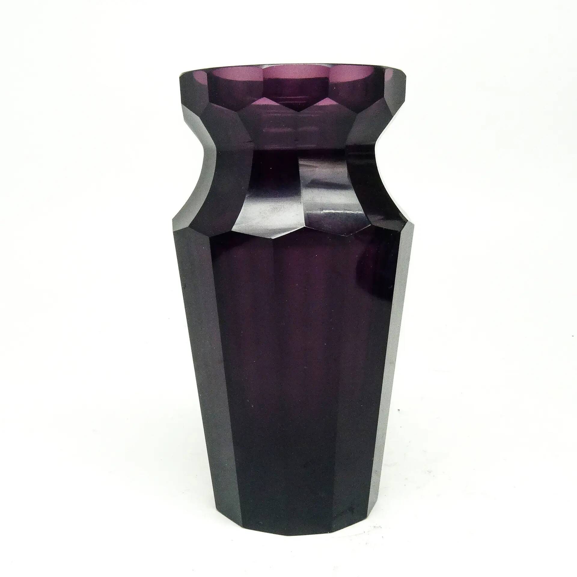 Vase, crystal, Moser, Bohemia, 19th century