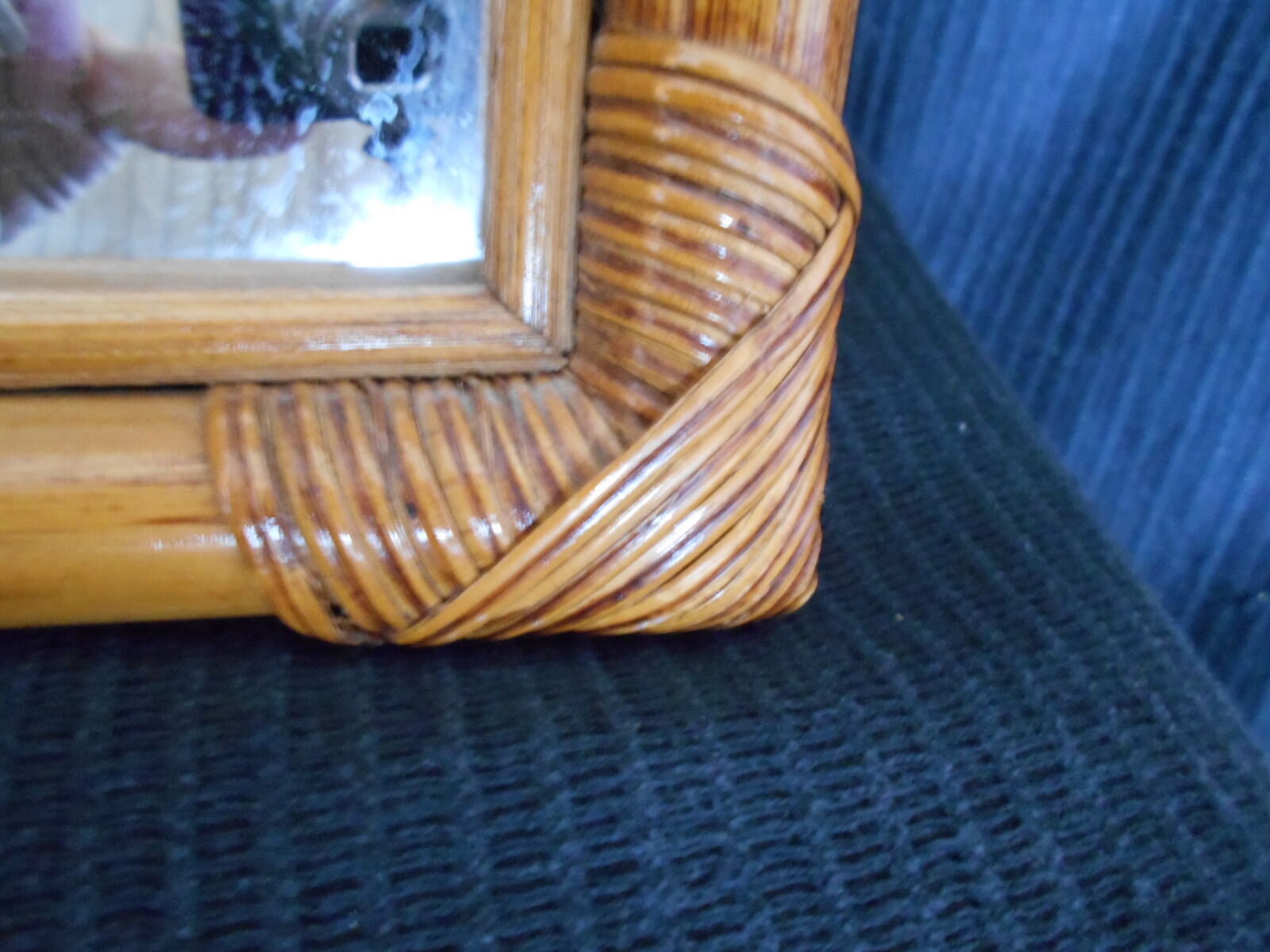 Rattan mirror, H55 x L35