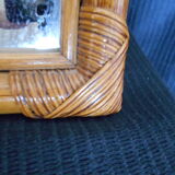 Rattan mirror, H55 x L35