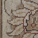 Brown Wool Rug Handmade Ziegler Carpet- 167x251cm