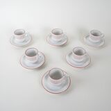Set of porcelain cups, Italian design, 1980s, production: Italy