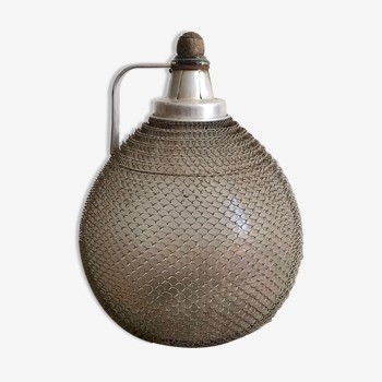 Vintage screened demijohn