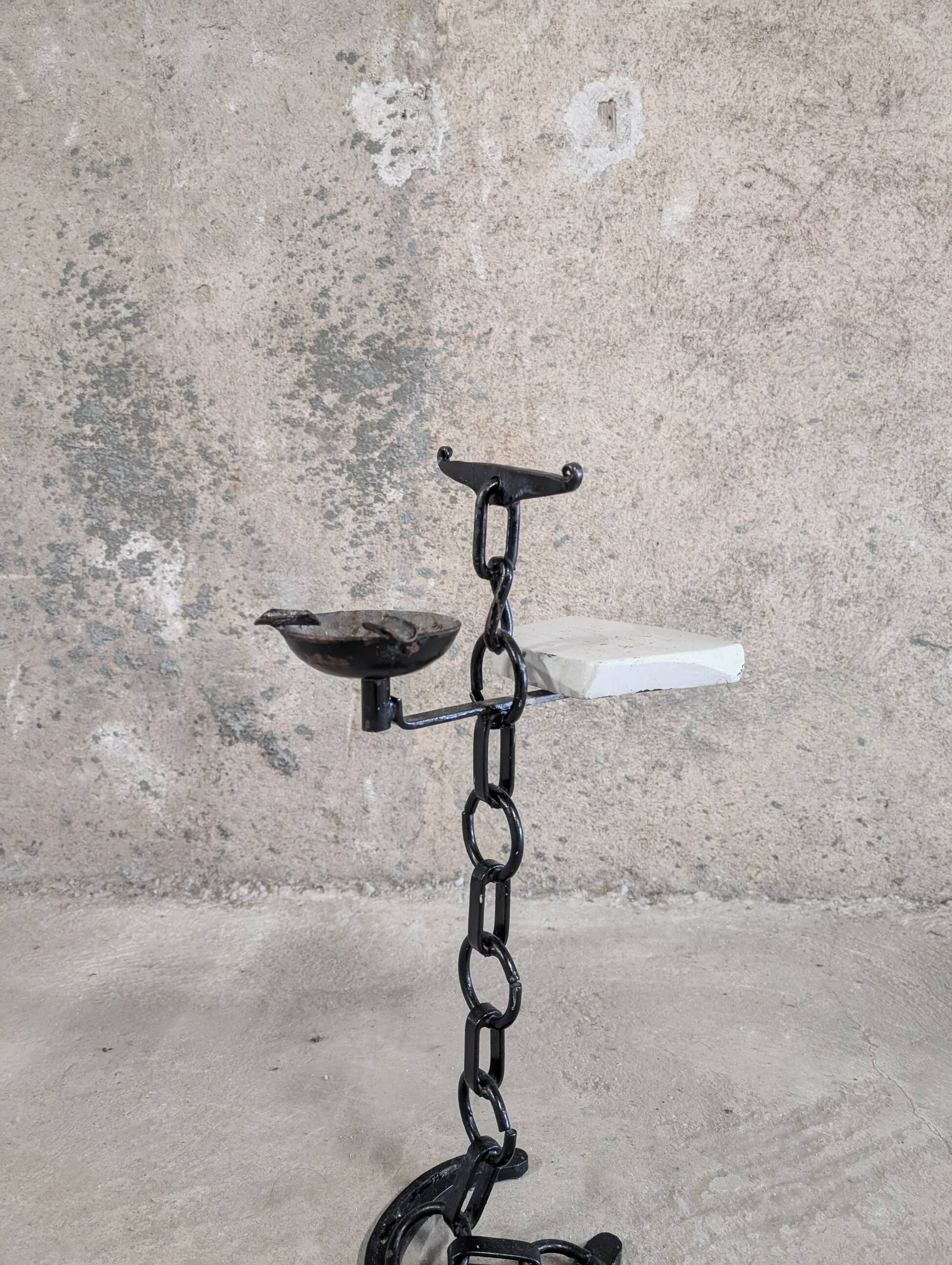 Cendrier en fer forgé