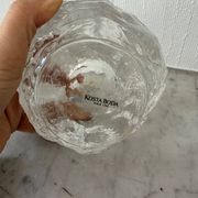 Kosta Boda Scandinavian Art Glass Tealight Holder / Ice Glass Candle H