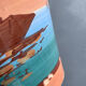 Vase décor bateaux mer
