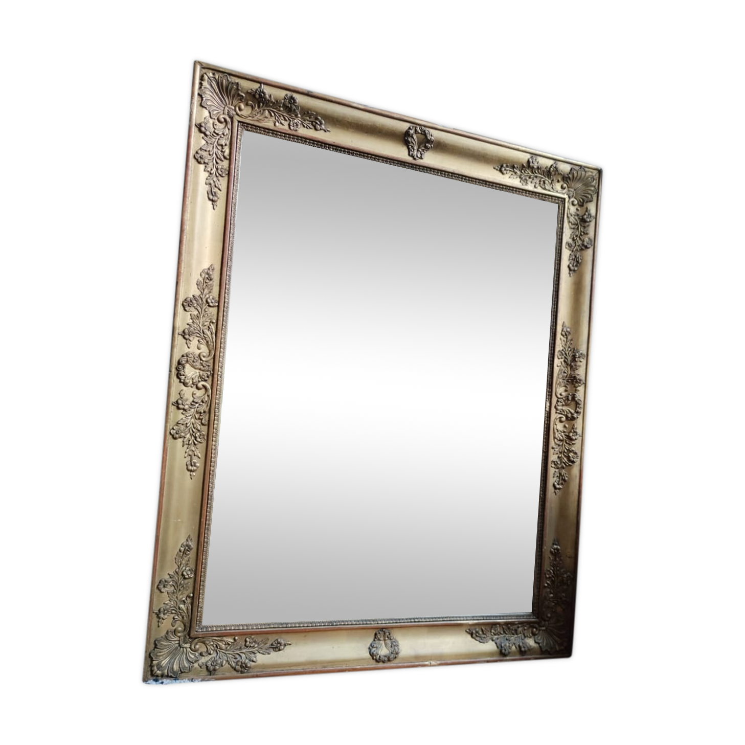 Miroir doré XIXe 78x99cm