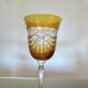 Service cristal couleur "Cristalleries de Lorraine" carafe et 5 verres