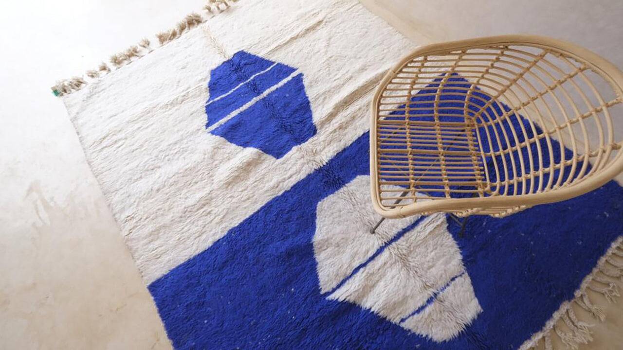Traditional handmade Beni Ouarin rug 150 x 250 cm