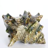 Kitsch ashtray, ceramics, shell shape, 50s