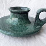 Green candle holder