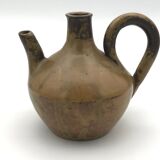 Pichet old porcelain stoneware jug vase from puisaye signed paul jeanneney
