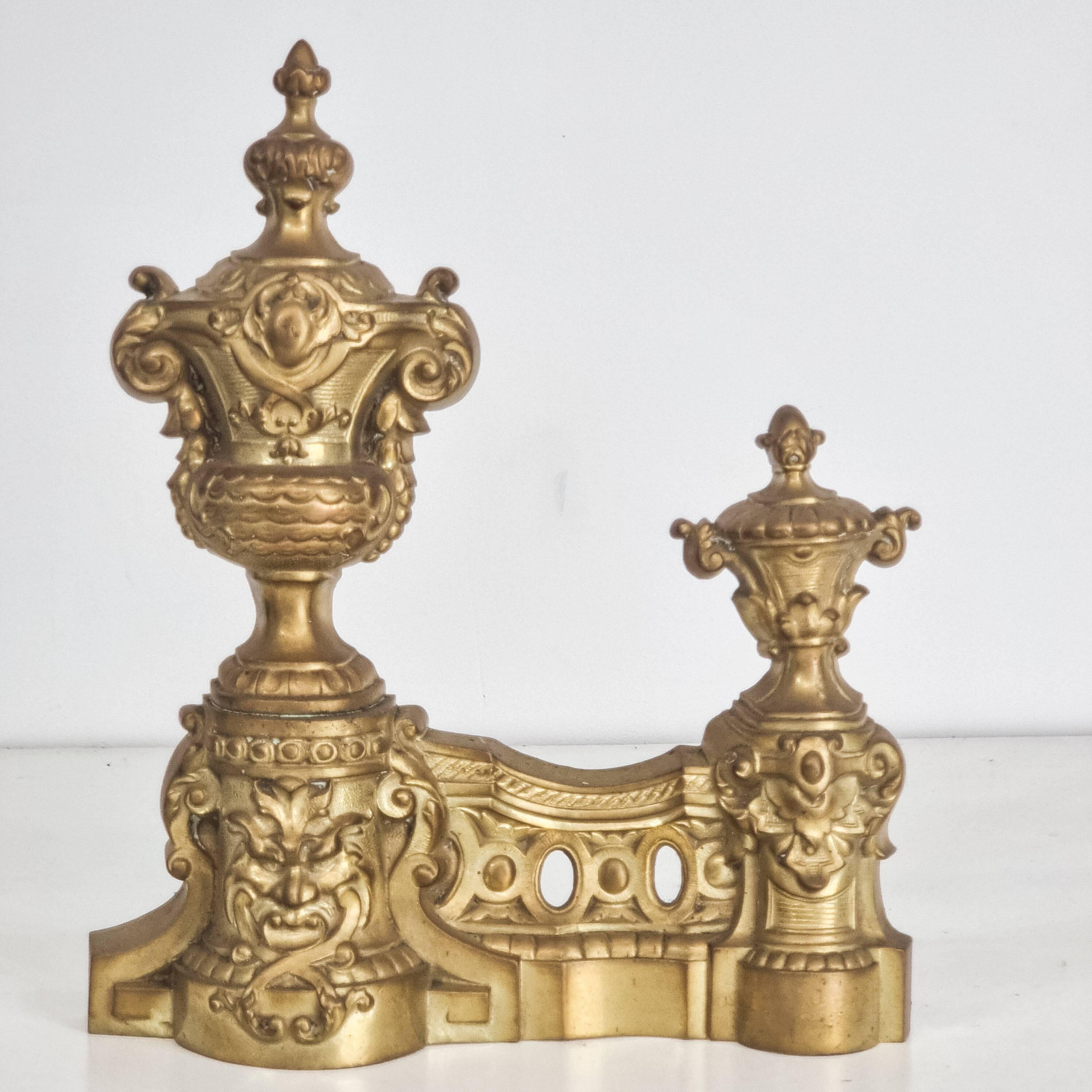 Pair of late 19th andirons