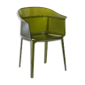 Bouroullec brothers' papyrus chair for Kartell, olive green