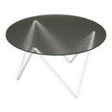 Table basse ronde minimaliste hollandaise. Années 1950