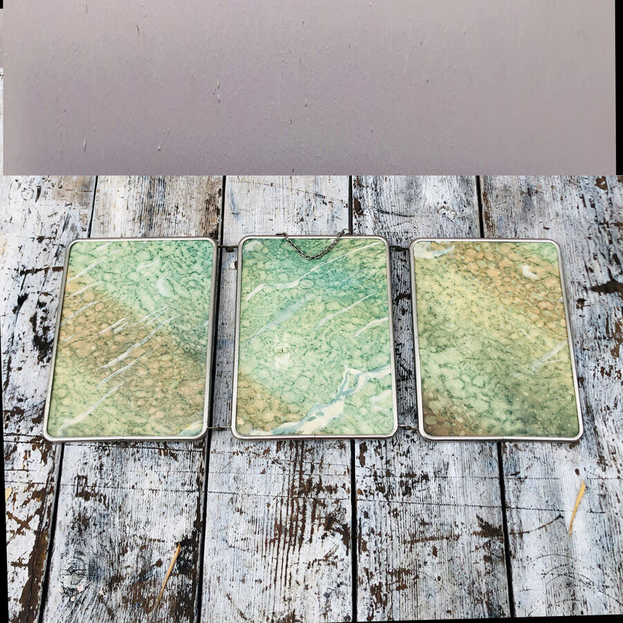 Ancient triptych mirror