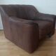 Swiss club chair by Sede Designer Leather Model DS44 from the 1970s.