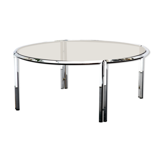 Table basse ronde des années 70