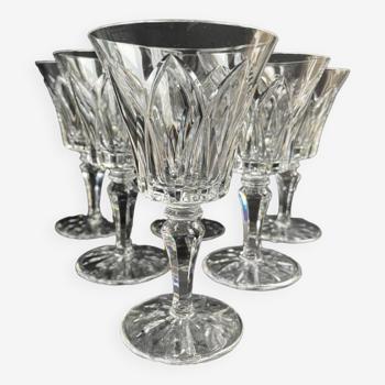 6 Verres à vin taille n° 4 - Saint Louis service Camargue