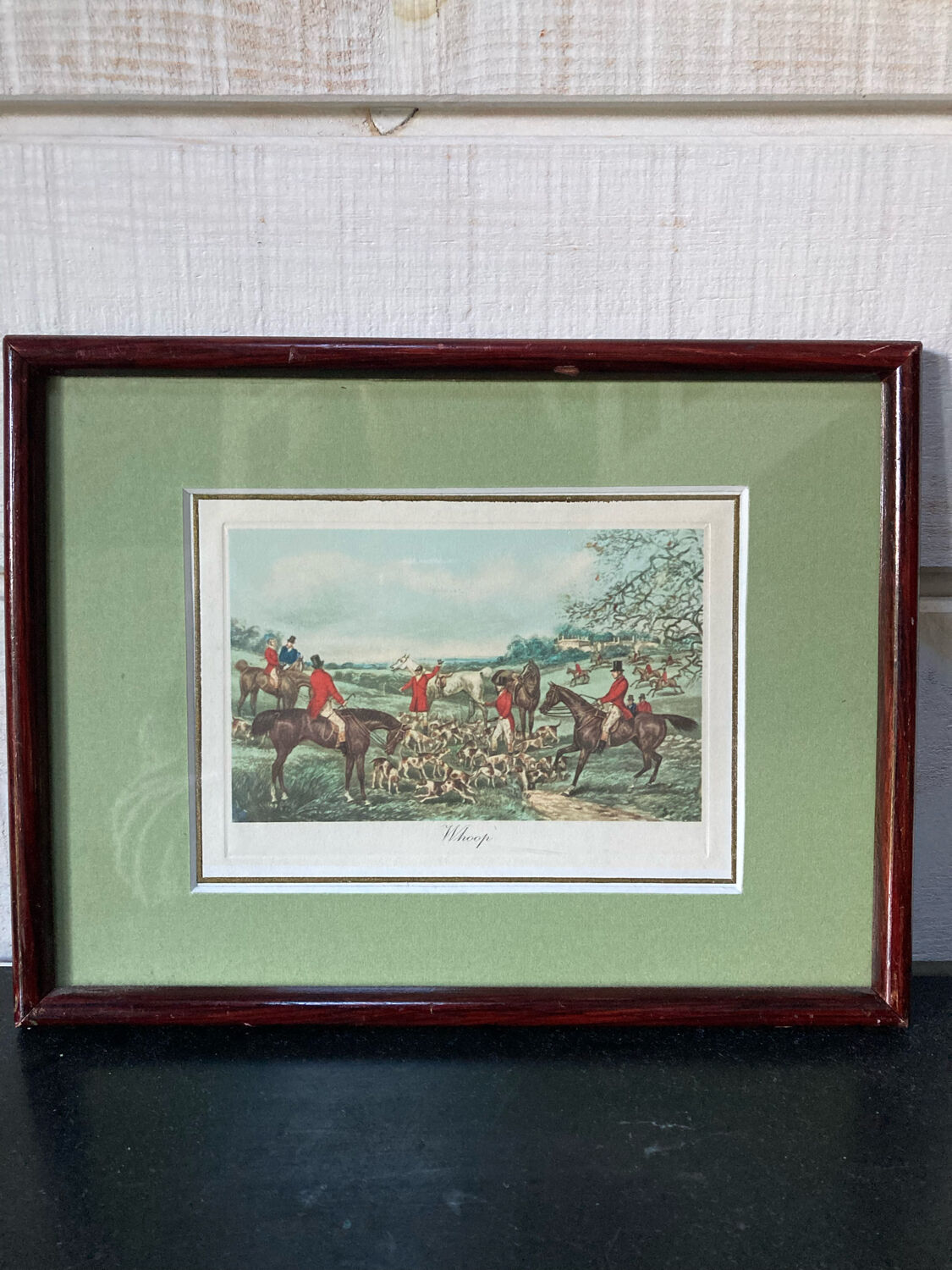 Old drawing frame - Hunting hounds