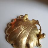 Shell shaped gilded bronze trinket tray small bowl