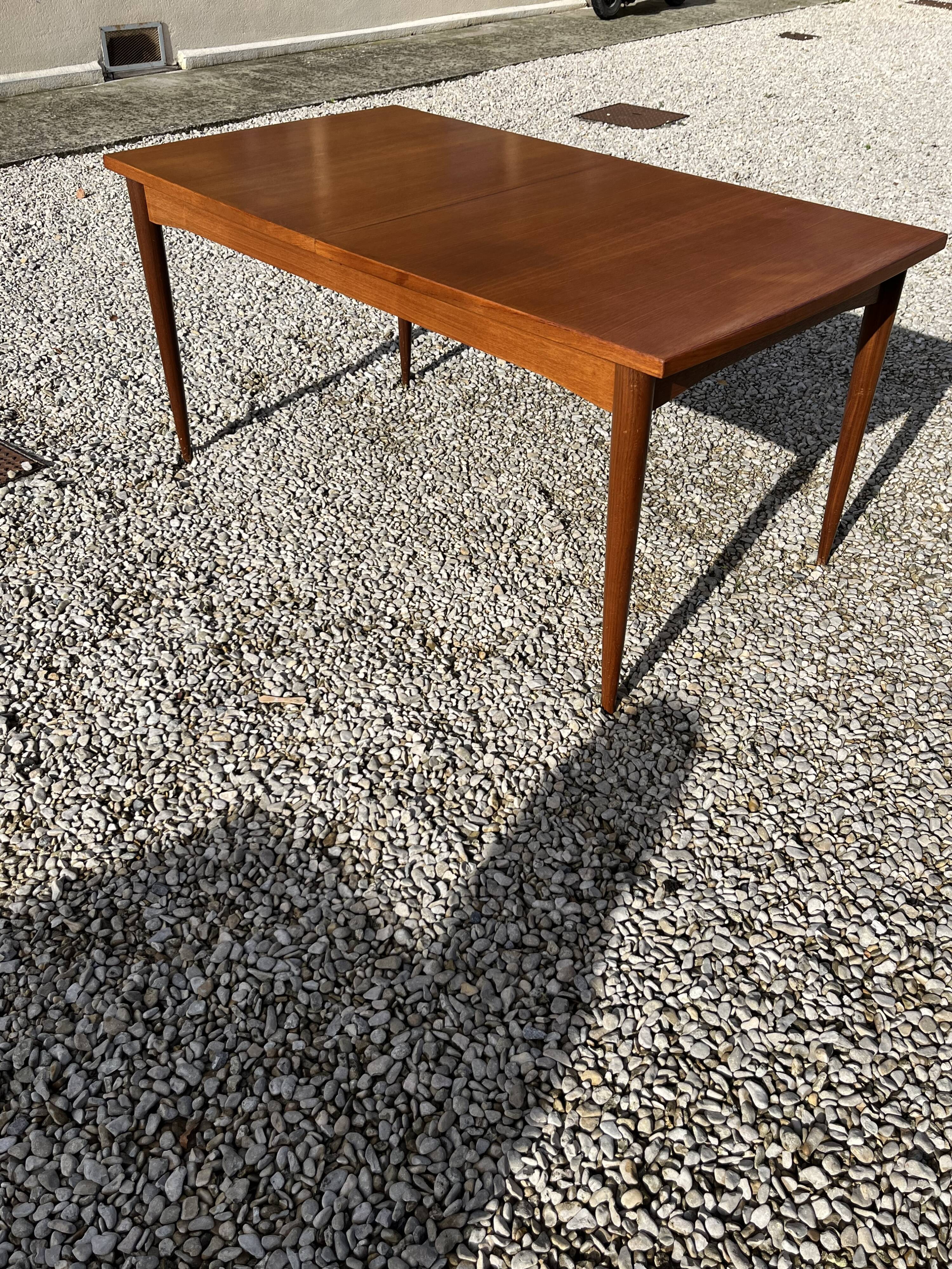 Scandinavian teak dining table